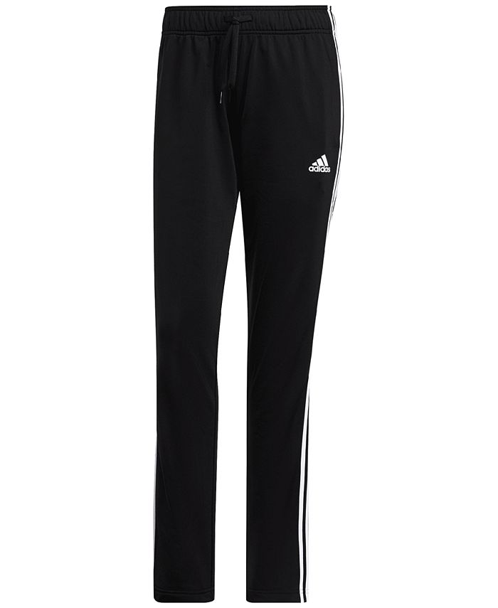 цена Женские зауженные спортивные брюки с тремя полосками для разминки Essentials adidas, черный