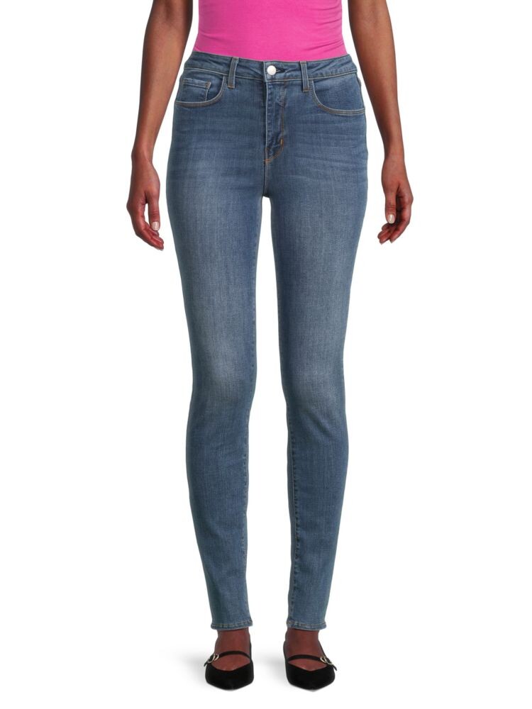 

Джинсы скинни Marguerite с высокой посадкой L'Agence, цвет Light Vintage