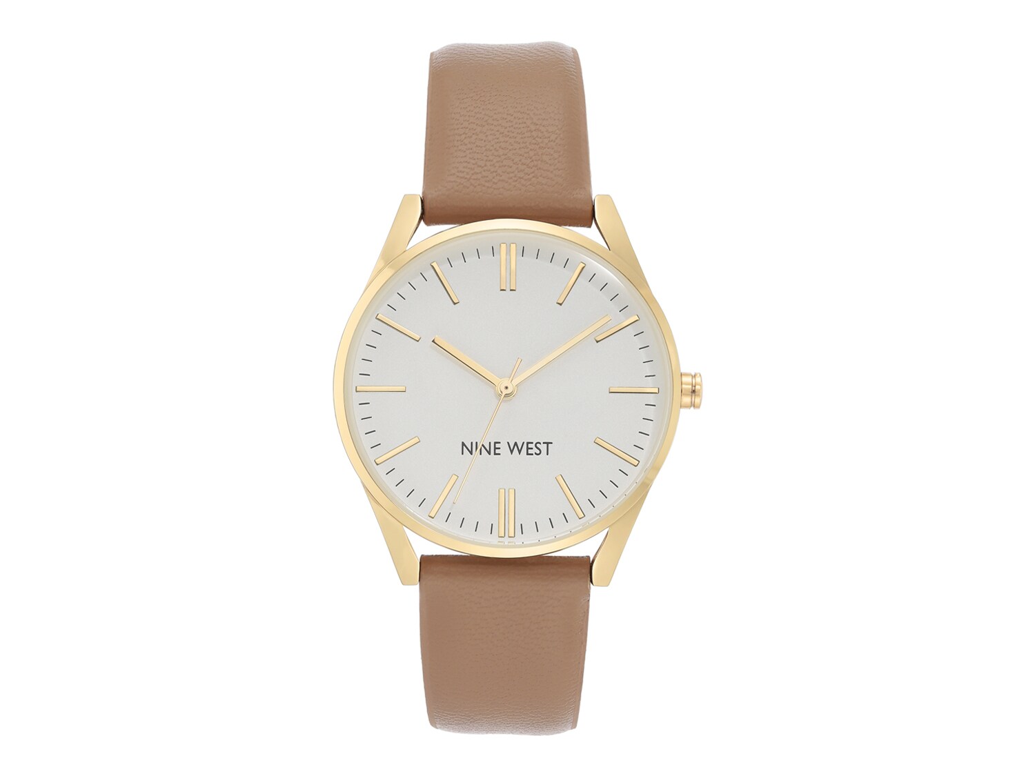 

Часы Nine West Simple Dial – ФИНАЛЬНАЯ РАСПРОДАЖА, цвет Tan/Gold