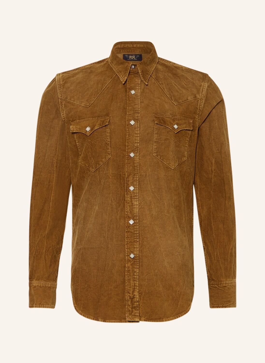 

Рубашка RRL Regular Fit, коричневый
