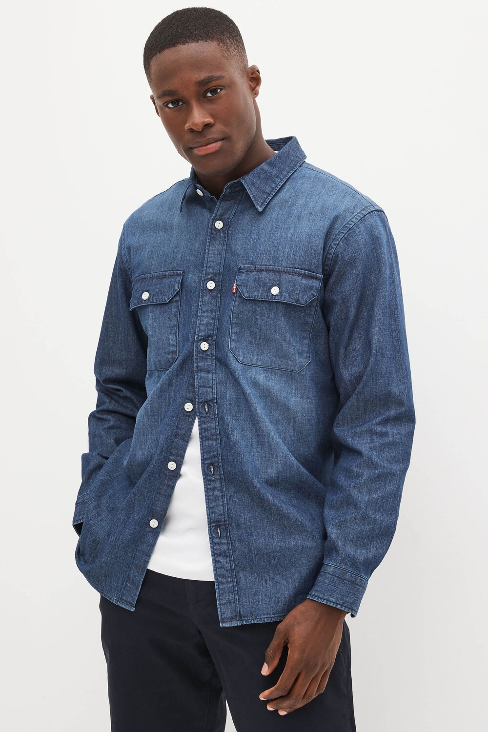 

Рубашка цвета индиго Jackson Worker Levi's, синий