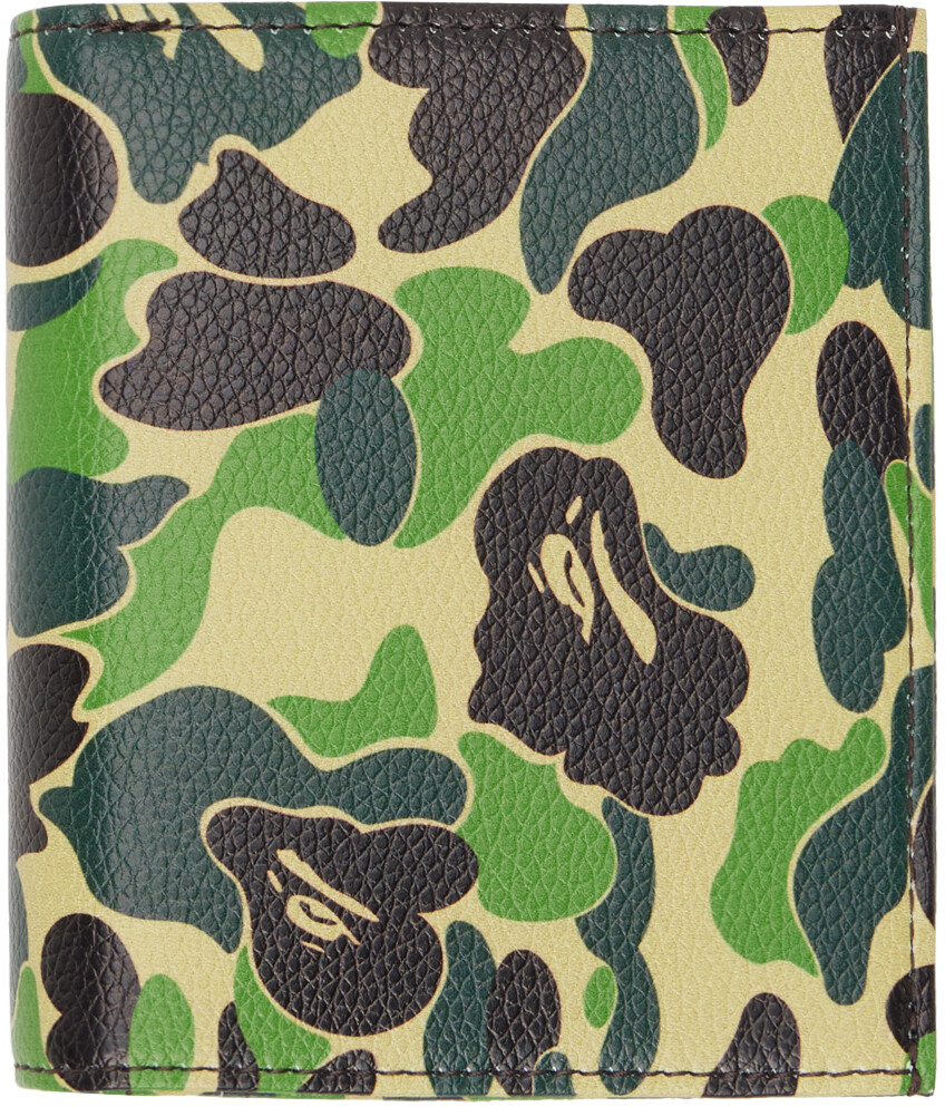 

Зеленый камуфляжный кошелек ABC Bape