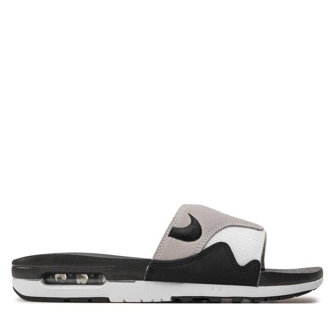 

Шлепанцы Nike Air Max 1 Slide DH0295 102 White/Black/Lt Neutral Grey, бежевый/белый