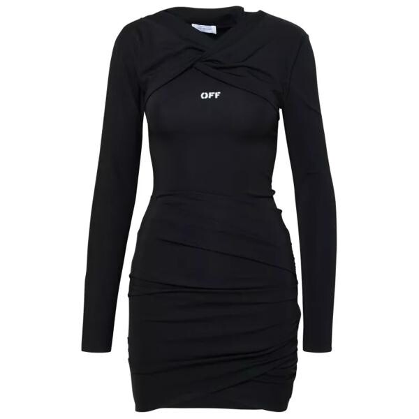 

Платье fluid mini dress Off-White, черный