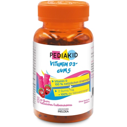 PEDIAKID Витамин D3 для десен натурального происхождения, укрепляющий естественную защиту от 3 лет
