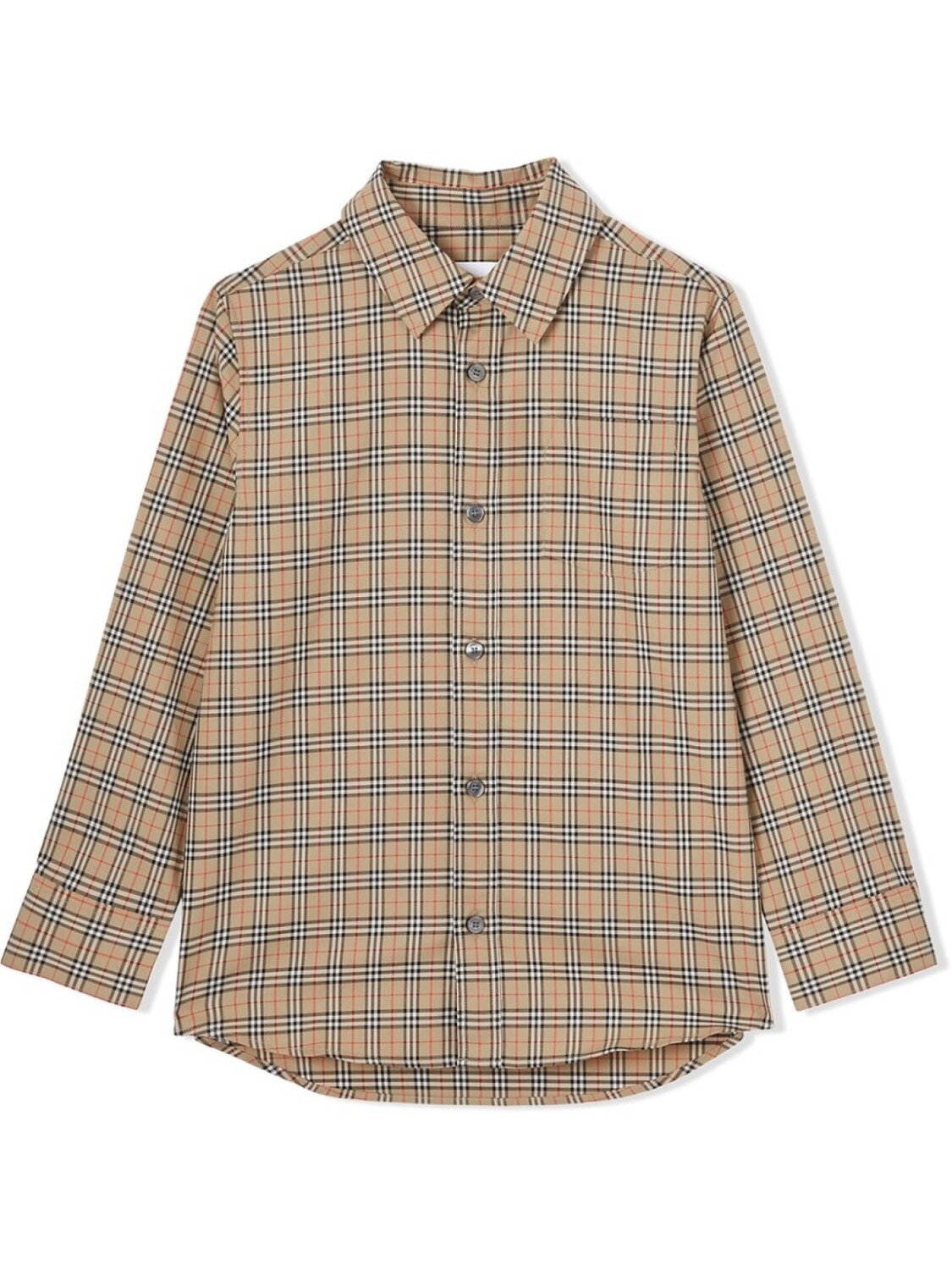 

Burberry Kids клетчатая рубашка с длинными рукавами, коричневый