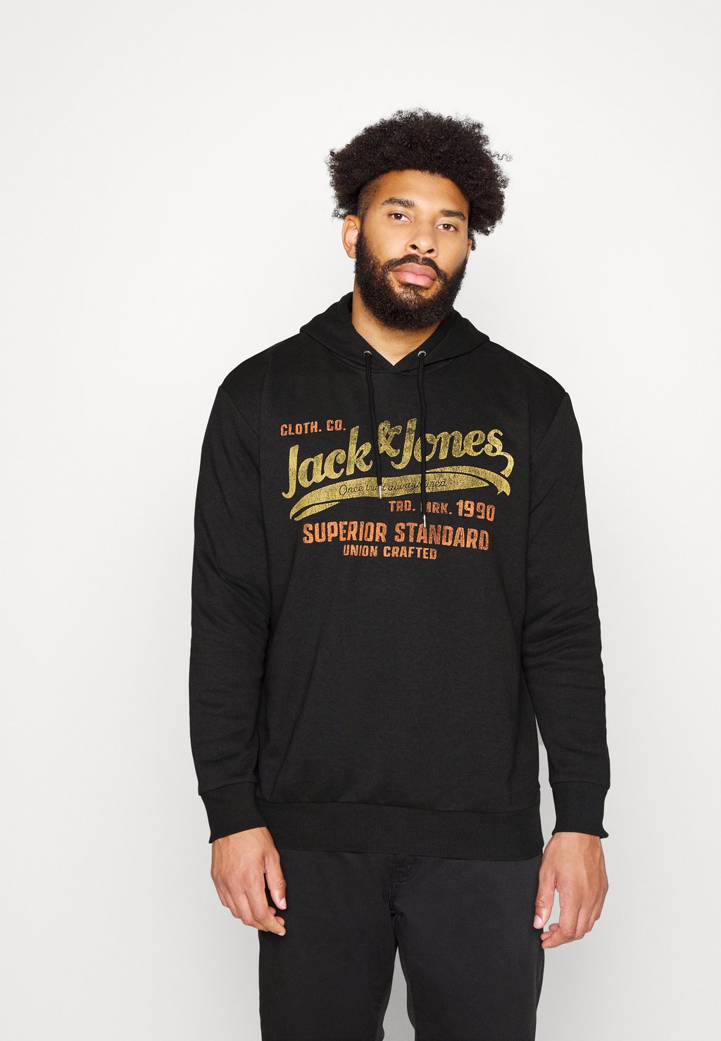 

Толстовка Jack & Jones, черный Jprblubilly Logo Hood, черный