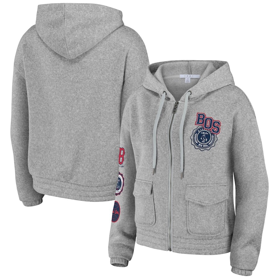 

Толстовка на молнии WEAR by Erin Andrews Boston Red Sox, серый