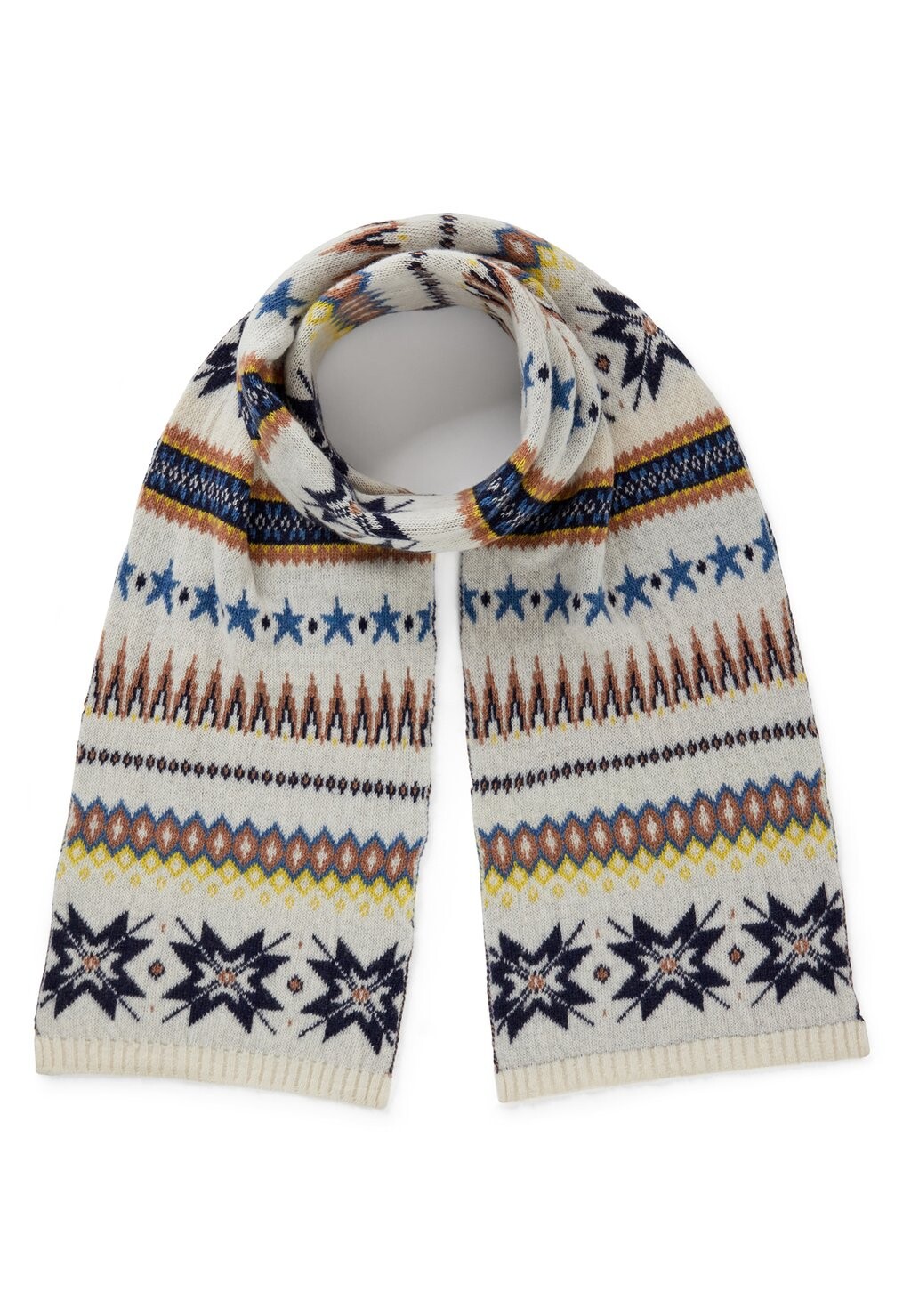 

Шарф With Geo Patterns United Colors of Benetton, белый