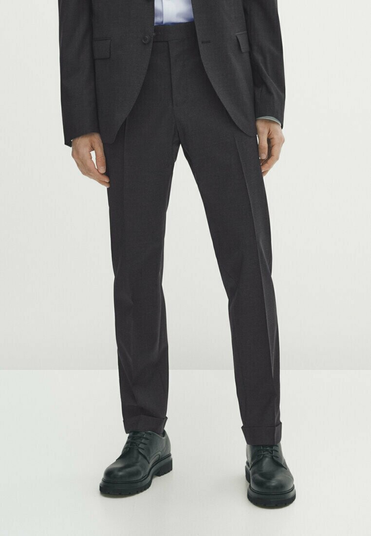 

Элегантные брюки Plain Blend Massimo Dutti, цвет dark grey