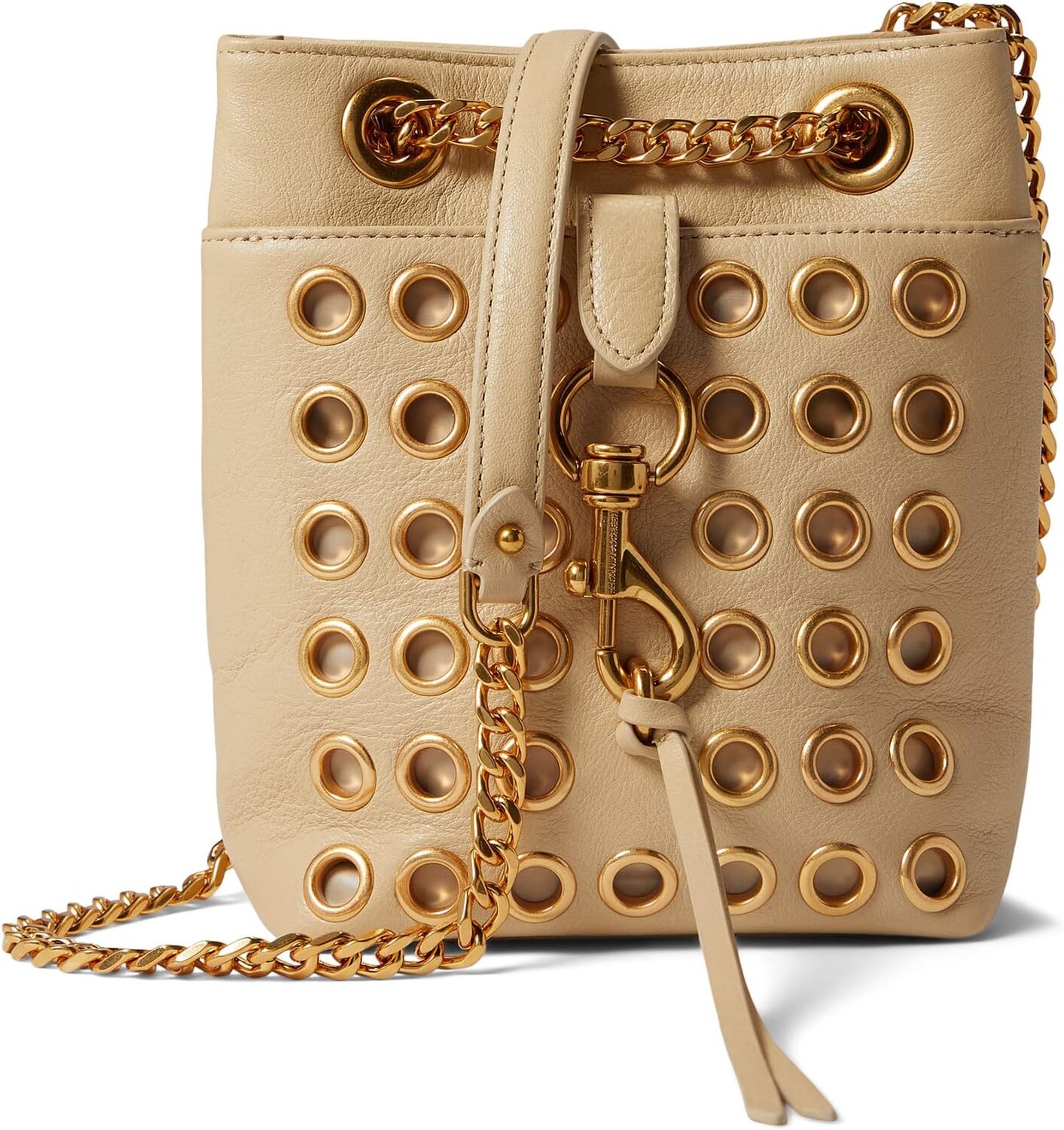 

Сумка Edie Mini Bucket w/ Eyelets Rebecca Minkoff, цвет Latte