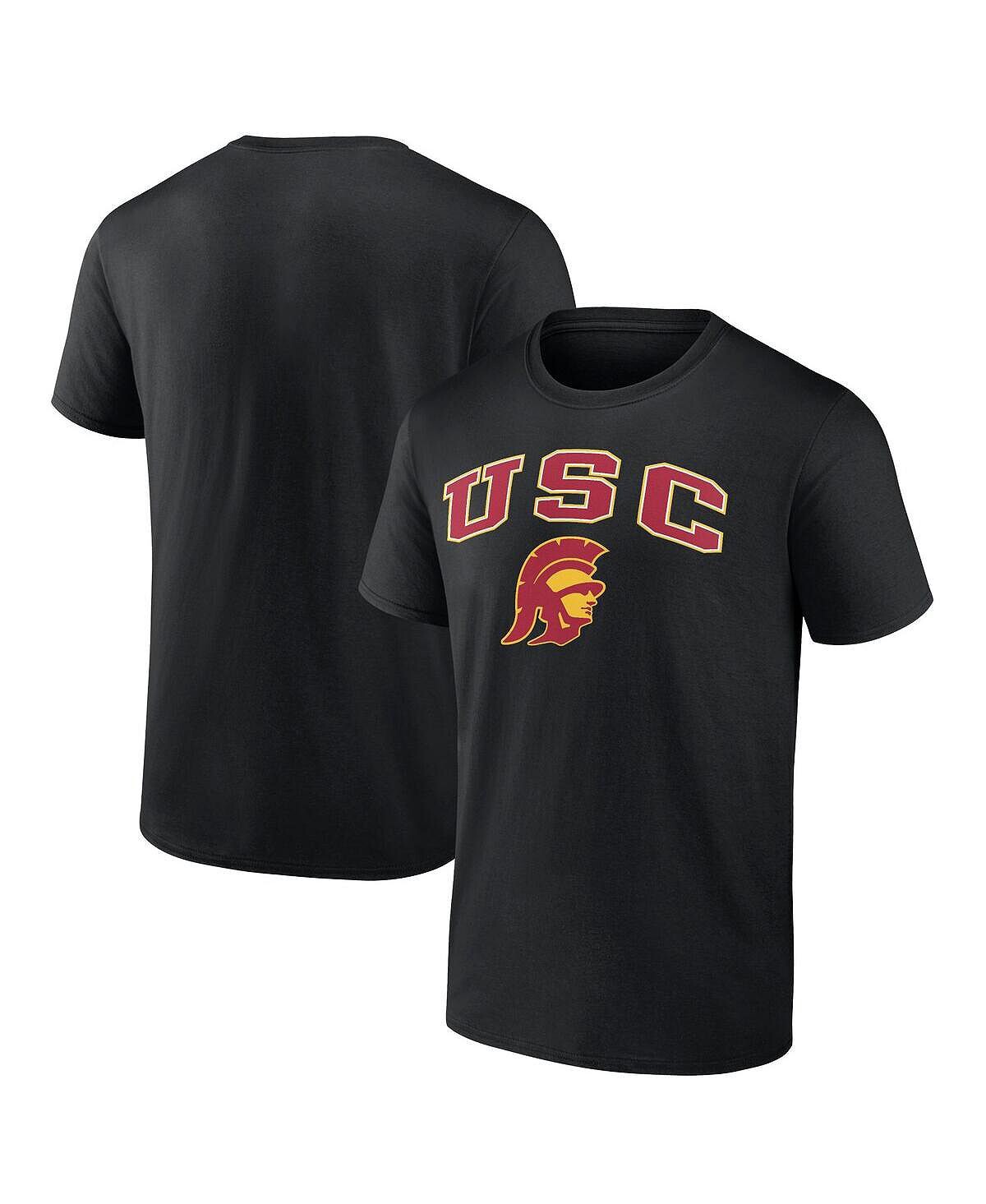 

Мужская черная футболка с логотипом USC Trojans Campus Fanatics