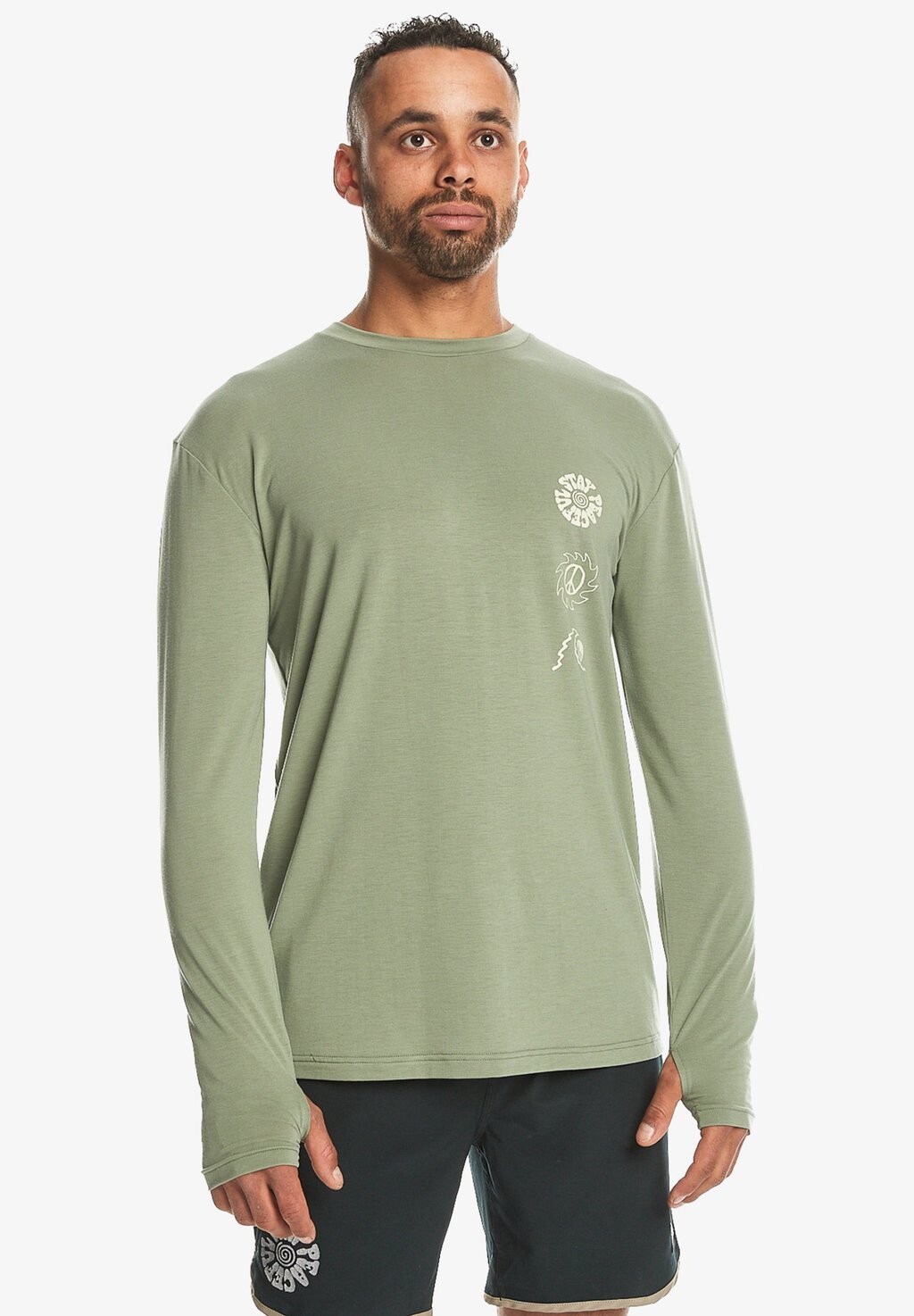 

Топ с длинными рукавами COASTAL RUN Quiksilver, цвет green