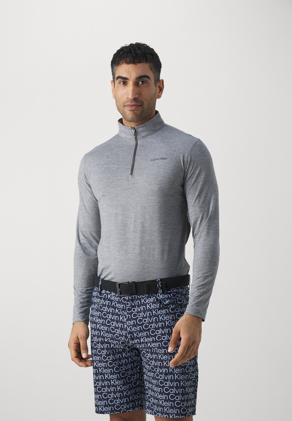 

Футболка с длинными рукавами Newport Half Zip Calvin Klein, цвет silver marl