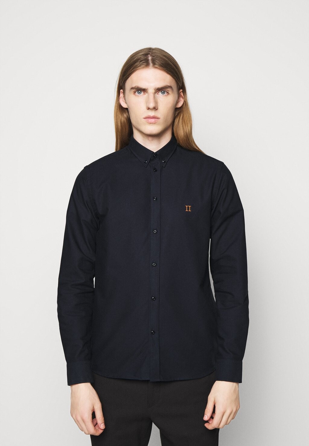 

Рубашка OLIVER OXFORD Les Deux, цвет dark navy/orange
