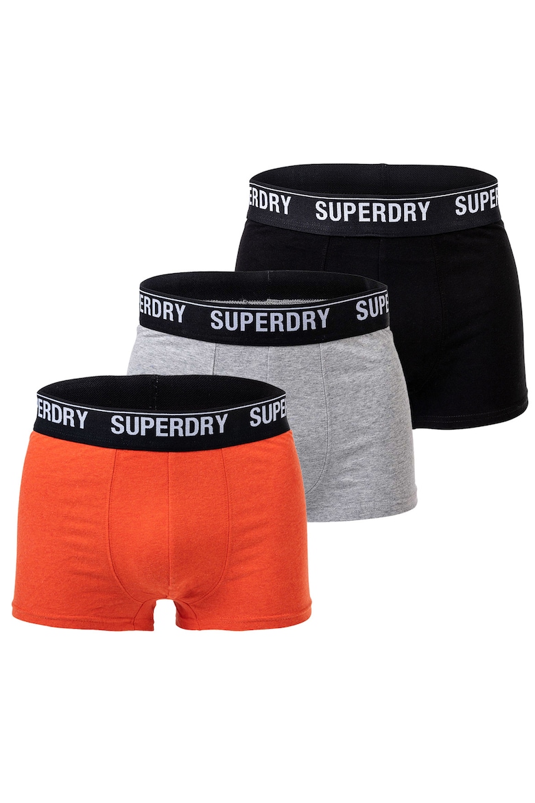 

Боксеры с логотипом, 3 пары Superdry, черный