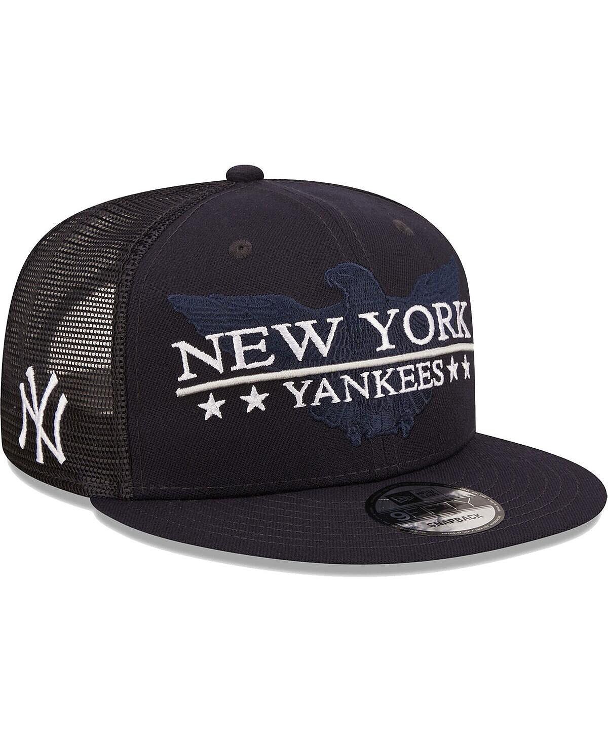 

Мужская темно-синяя черная кепка New York Yankees Patriot Trucker 9Fifty Snapback New Era