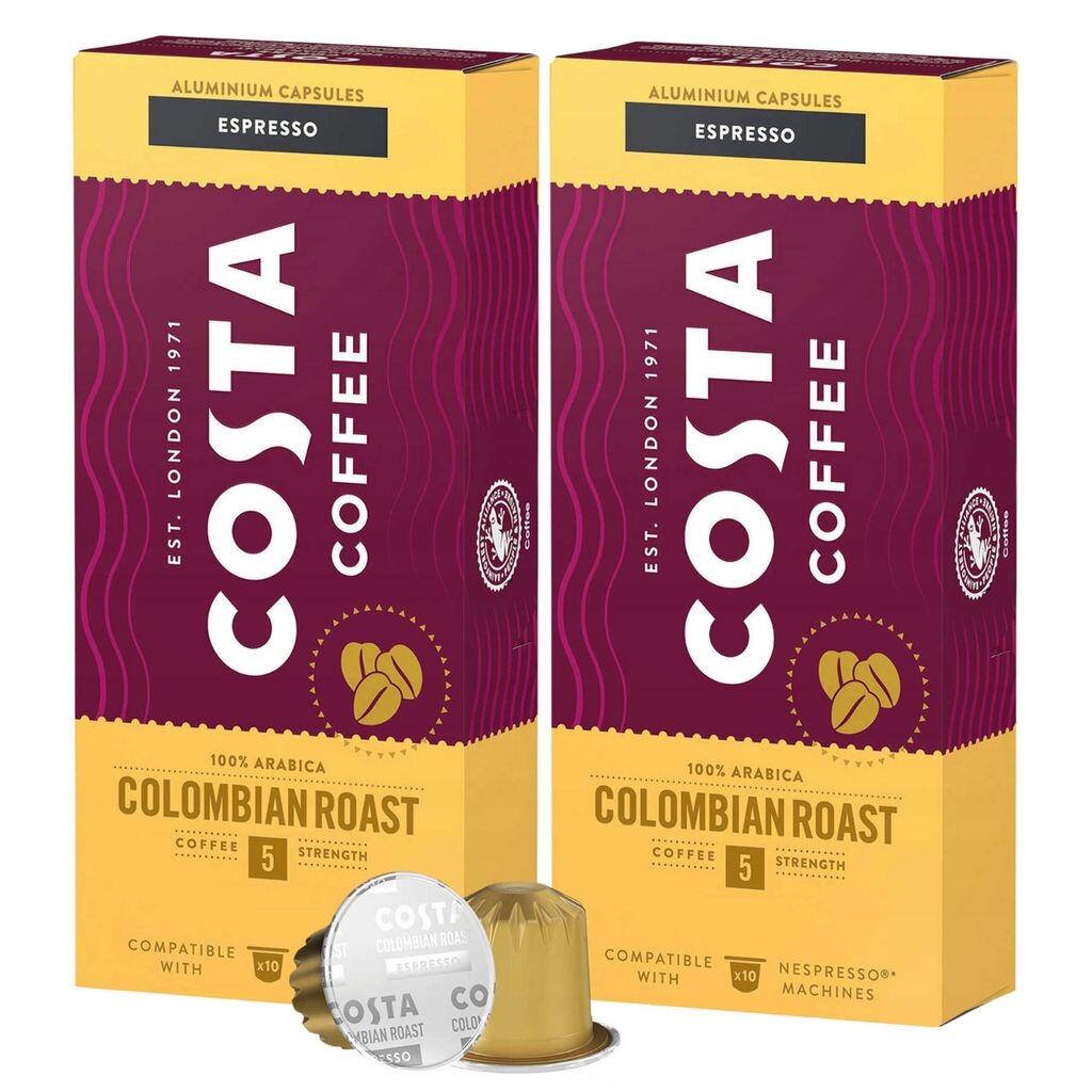 

Кофе в капсулах Costa Costa Coffee The Colombian Roast, совместимый с Nespresso ESPRESSO, 20 капсул sarcia.eu