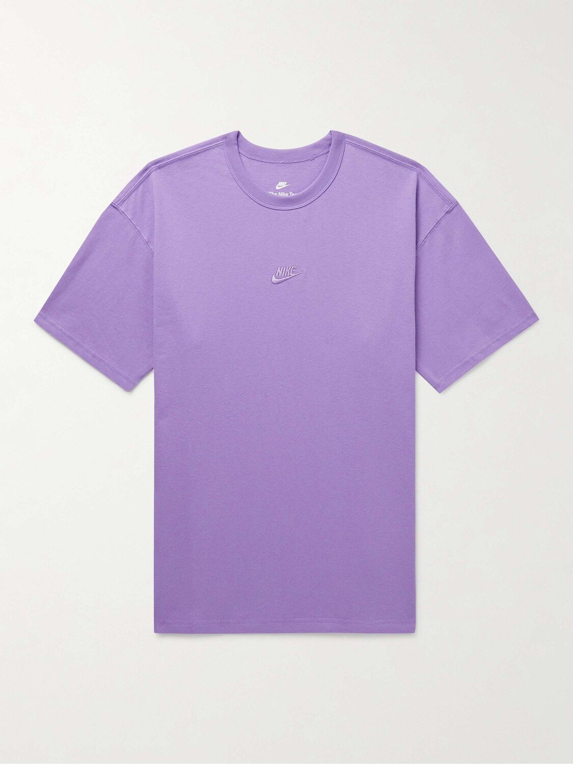 

Спортивная одежда Premium Essentials Футболка из хлопкового джерси с вышитым логотипом NIKE, фиолетовый