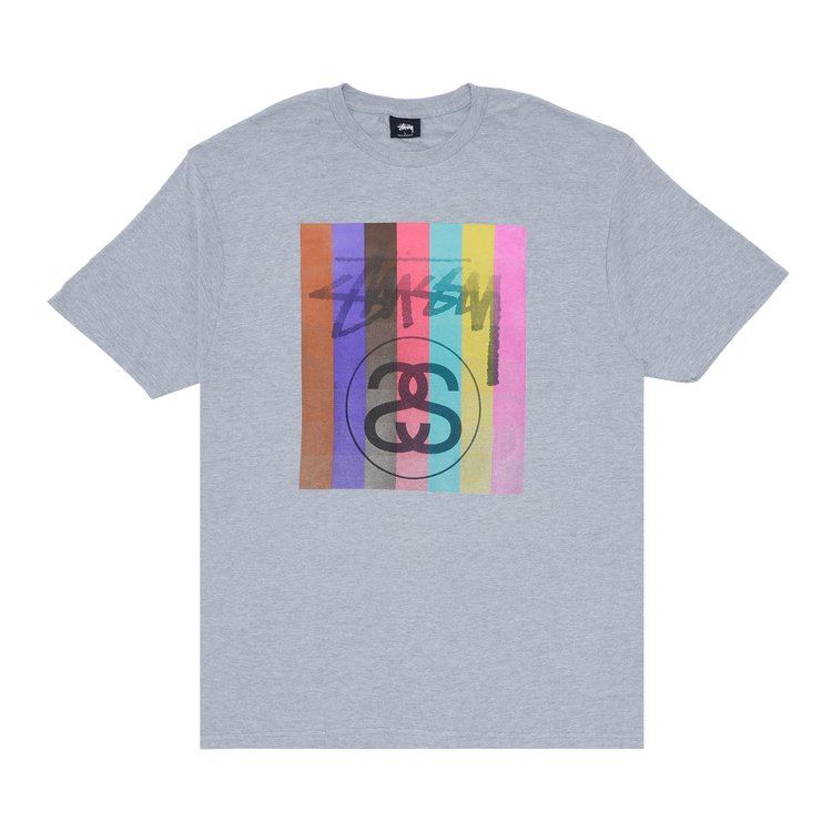 

Футболка Stussy Colour Squares 'Grey', серый