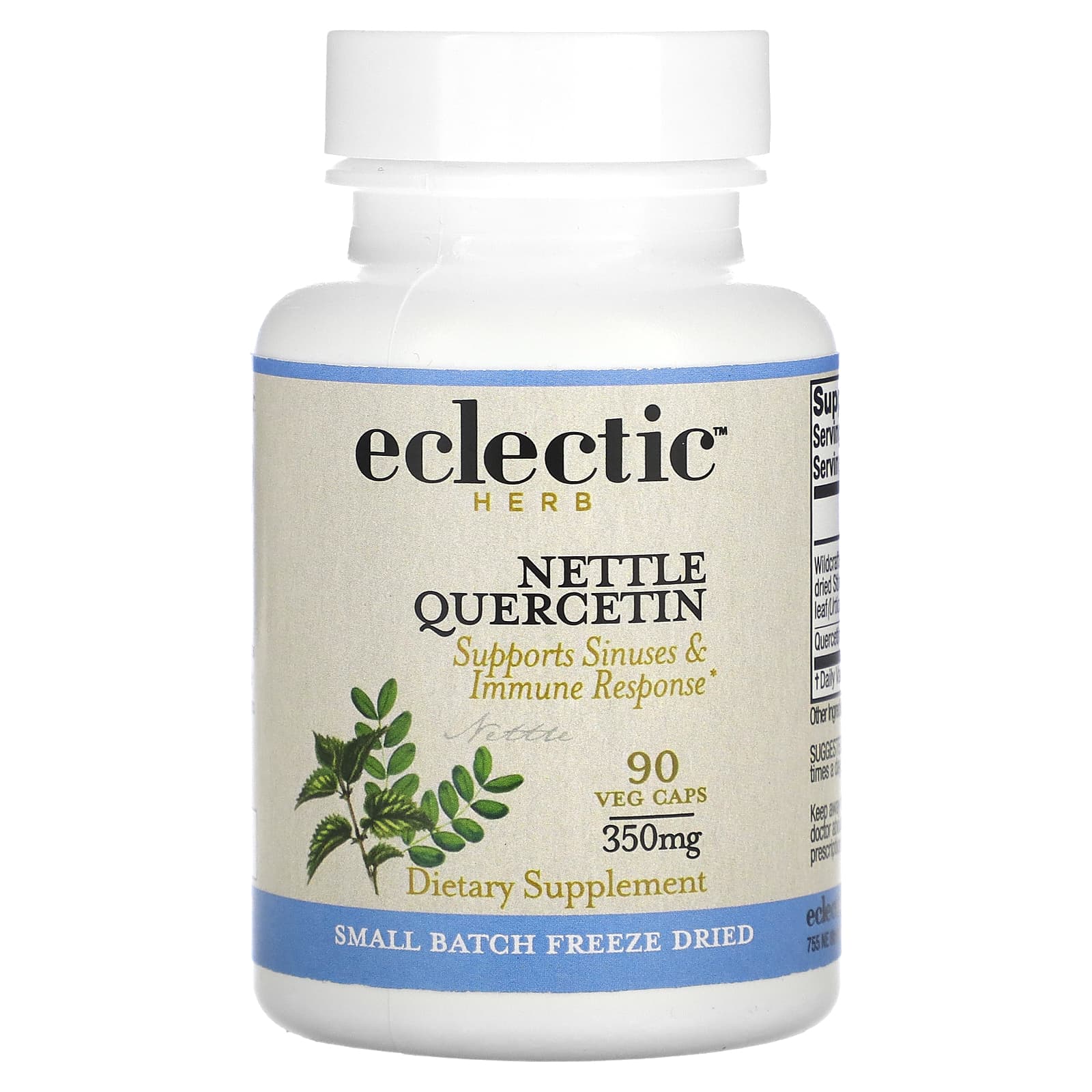 Eclectic Institute Кверцетин Stinging Nettle 350 мг 90 вегетарианских капсул eclectic institute uva ursi 350 мг 90 растительных капсул