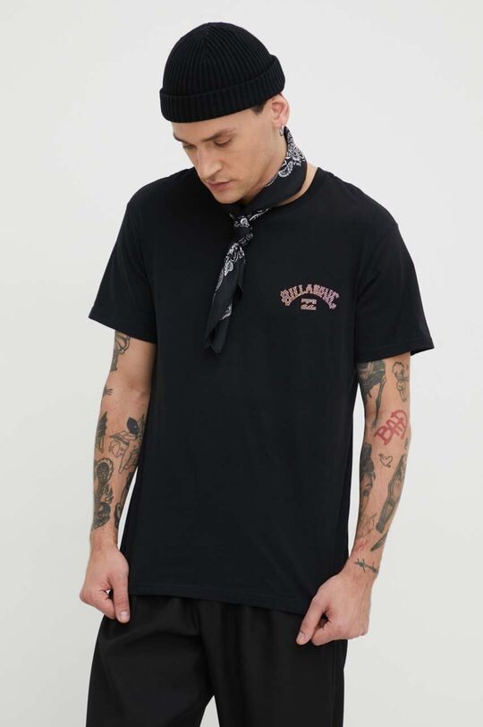 

Хлопковая футболка Billabong, черный