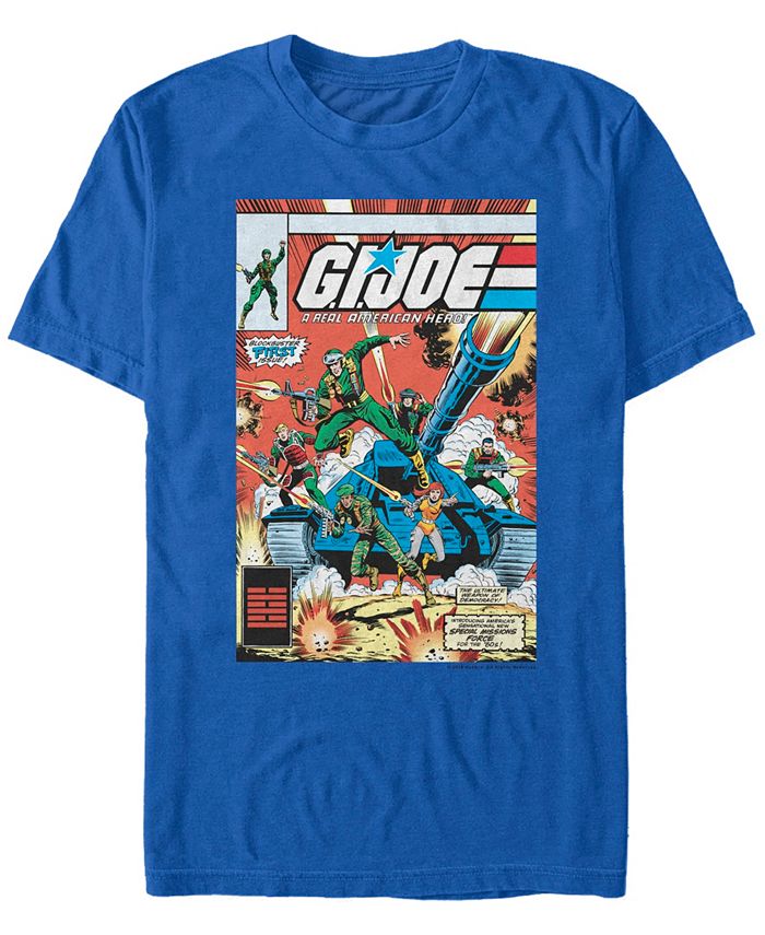 Мужская футболка с коротким рукавом и классическим плакатом в стиле комиксов GI Joe Fifth Sun, синий фигурка funko pop retro toys gi joe joe dr mindbender 50910