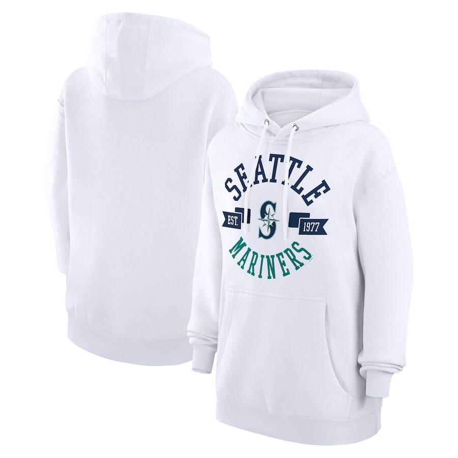

Пуловер с капюшоном G-III 4Her by Carl Banks Seattle Mariners, белый