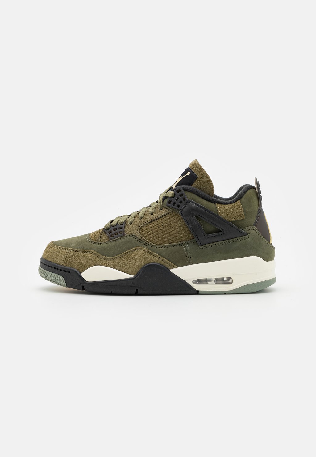 

Высокие кроссовки Air Jordan 4 Retro Se Jordan, цвет medium olive/pale vanilla/cargo khaki/black/sail