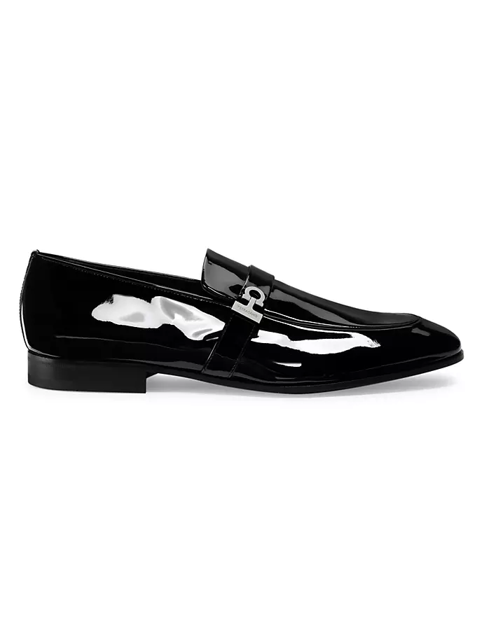 

Лакированные лоферы Deal Ferragamo, цвет nero
