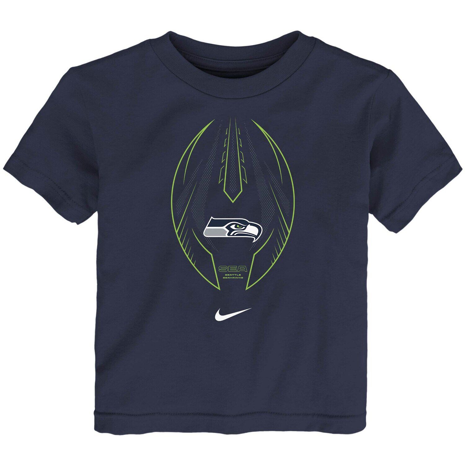 

Темно-синяя футболка Nike College Seattle Seahawks Team Icon для малышей Nike