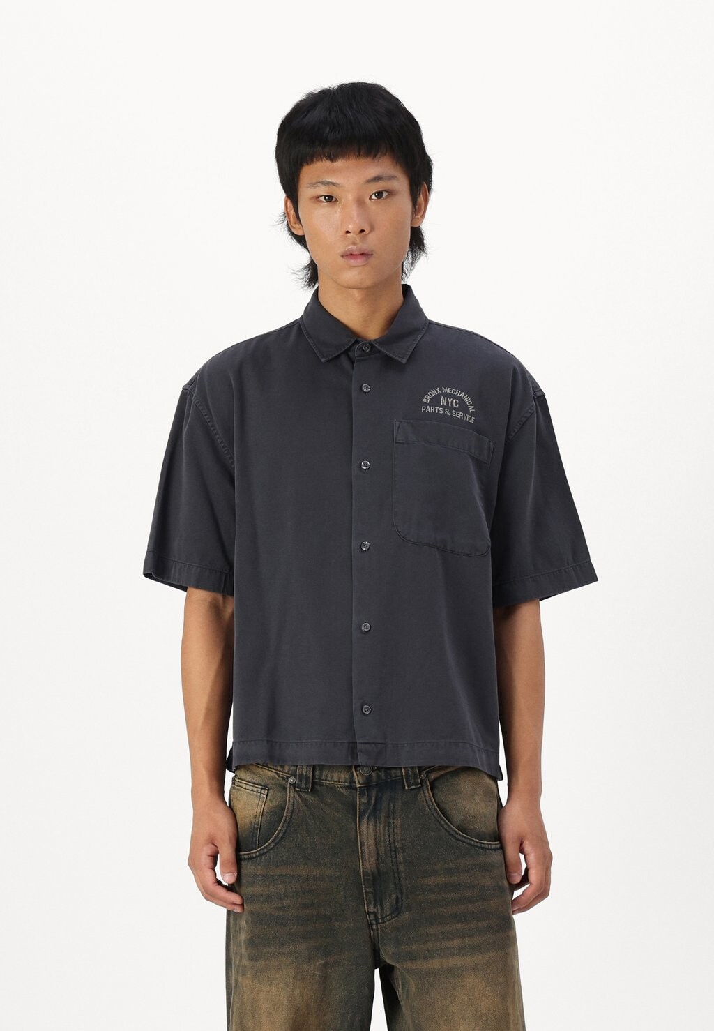 

Рубашка WORKWEAR GRAPHIC Abercrombie & Fitch, серый