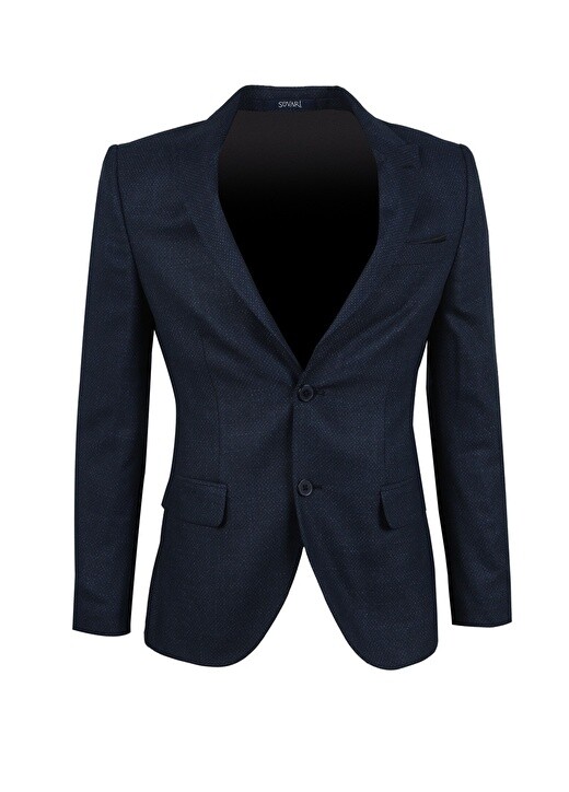 

Синий мужской костюм Slim Fit с нормальной талией Süvari