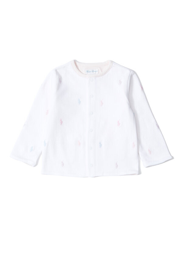 

Кардиган для девочки с розовым логотипом Polo Ralph Lauren