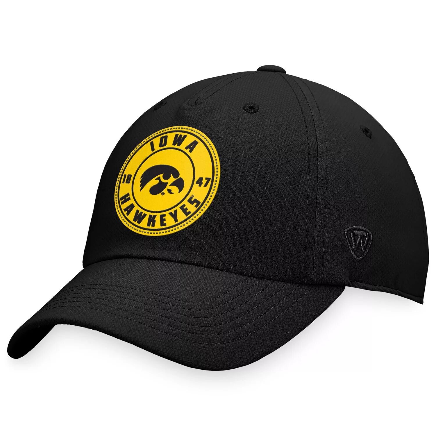 

Мужская регулируемая шляпа Top of the World Black Iowa Hawkeyes Region