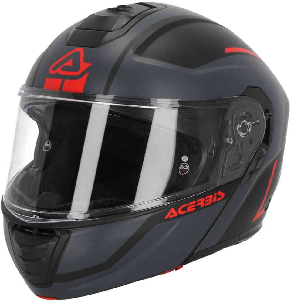 ТДК Шлем Acerbis, черный матовый/серый/красный