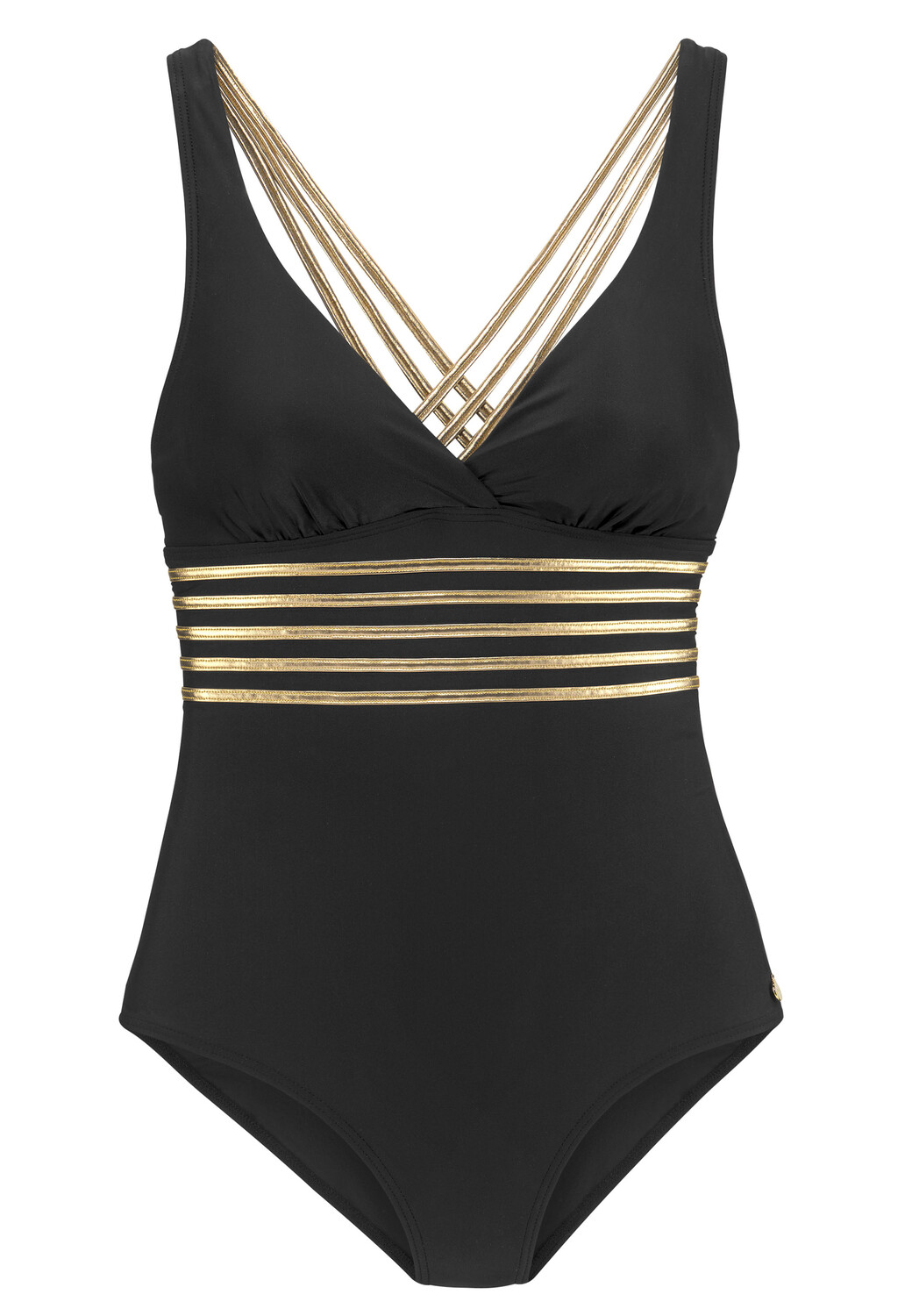 

Купальник LASCANA Elodie, цвет Black gold