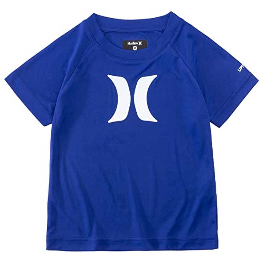 

Рашгард Hurley Ombre Icon UPF Girl Short Sleeve, синий