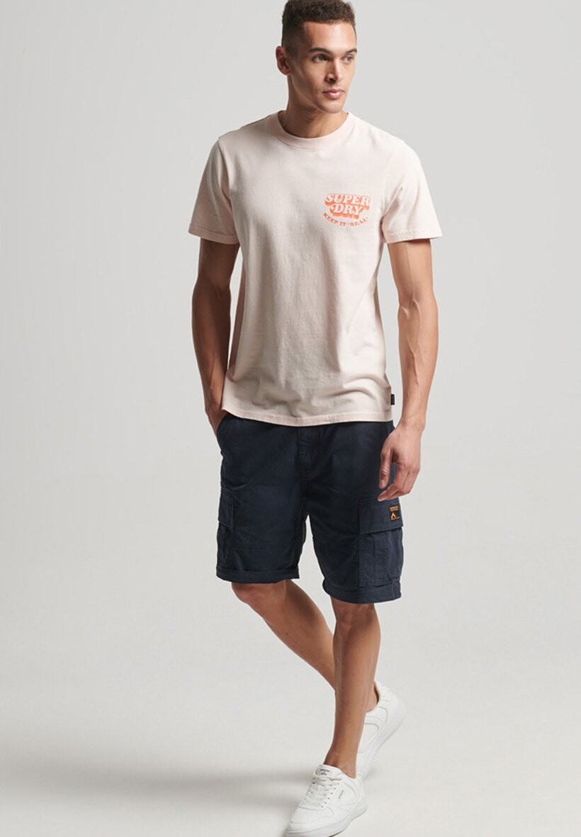 

Футболка с принтом Superdry, розовый
