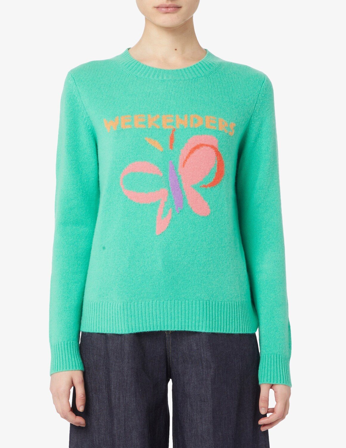 

Эриваньский кашемировый джемпер Weekend Max Mara, зеленый