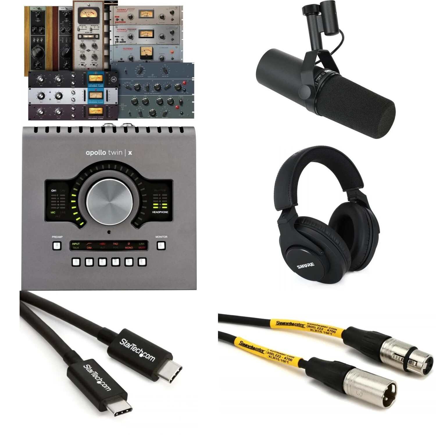 

Комплект записей вокала Shure SM7B и Apollo Twin X QUAD Heritage Edition
