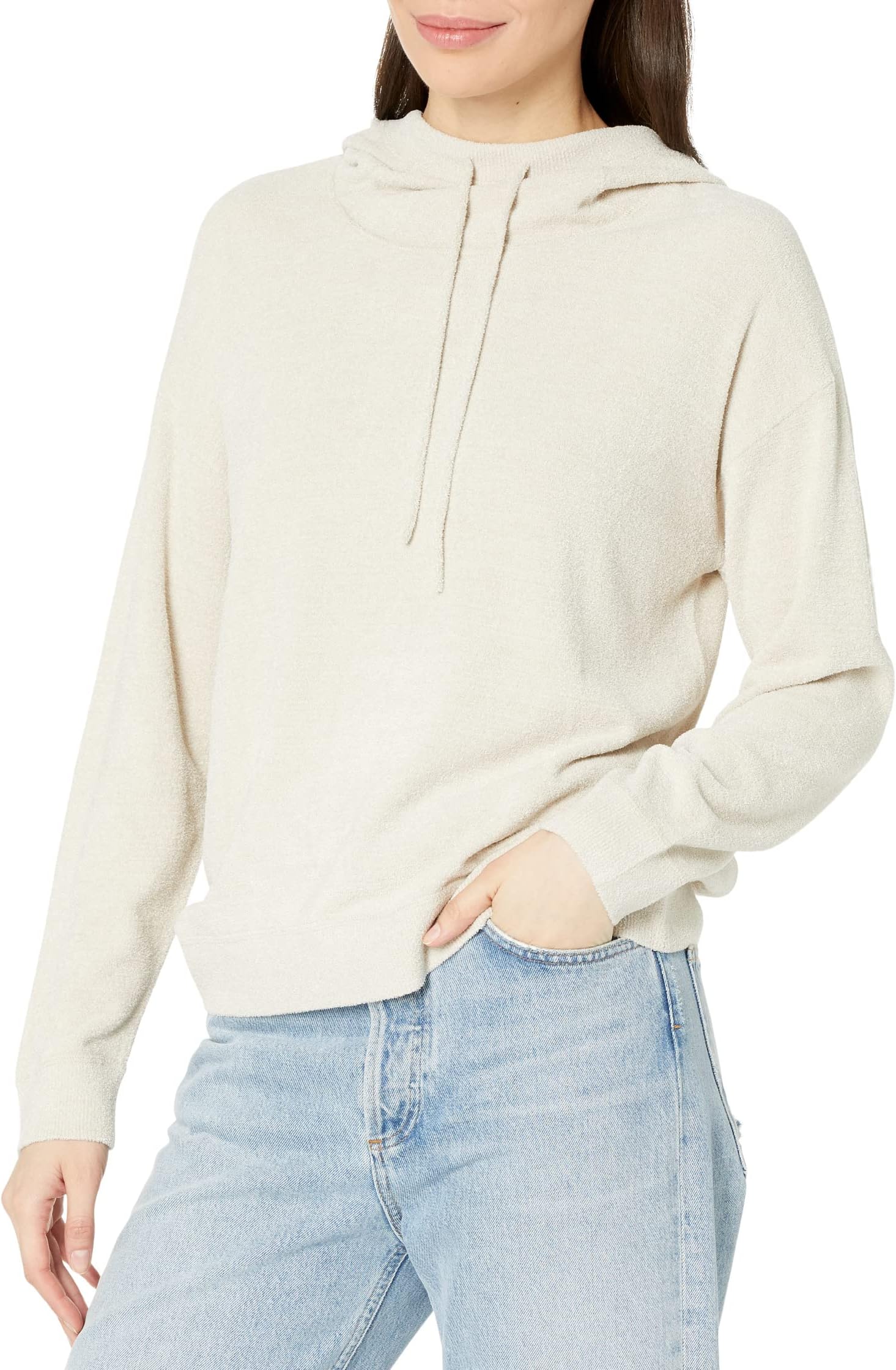 Пуловер с капюшоном CozyChic Ultra Lite Barefoot Dreams, цвет Bisque