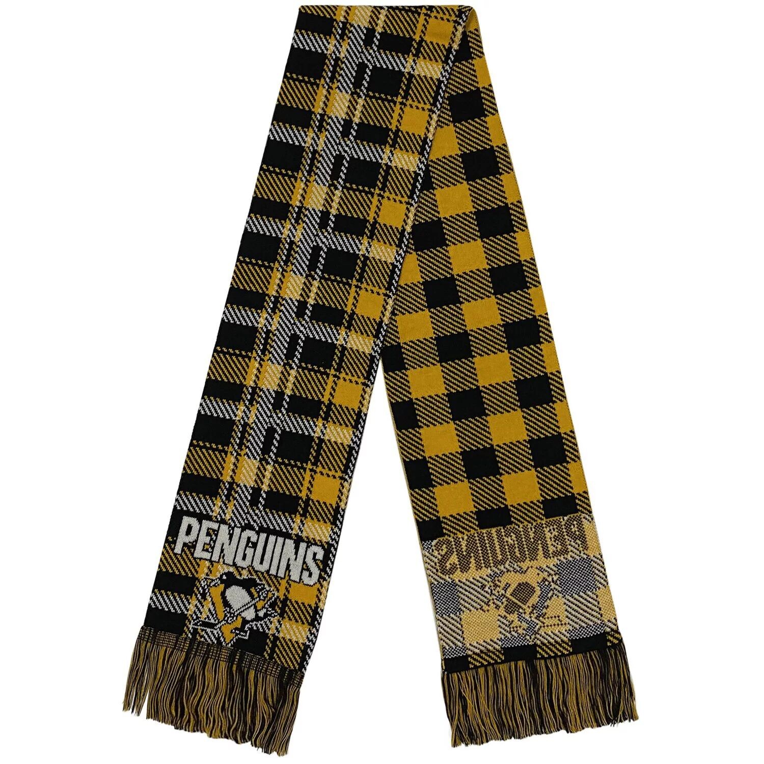 

FOCO Pittsburgh Penguins клетчатый шарф с цветными блоками