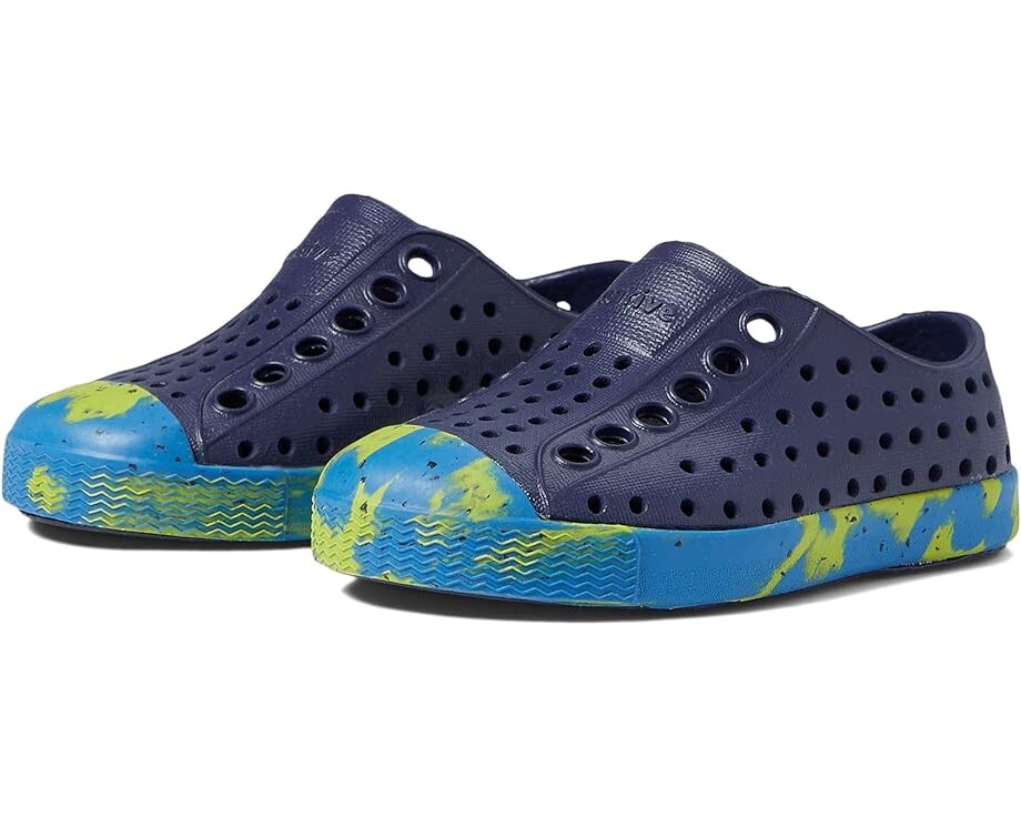 

Кроссовки Native Shoes Jefferson Marbled, цвет Regatta Blue/Vallarta Palm Marble