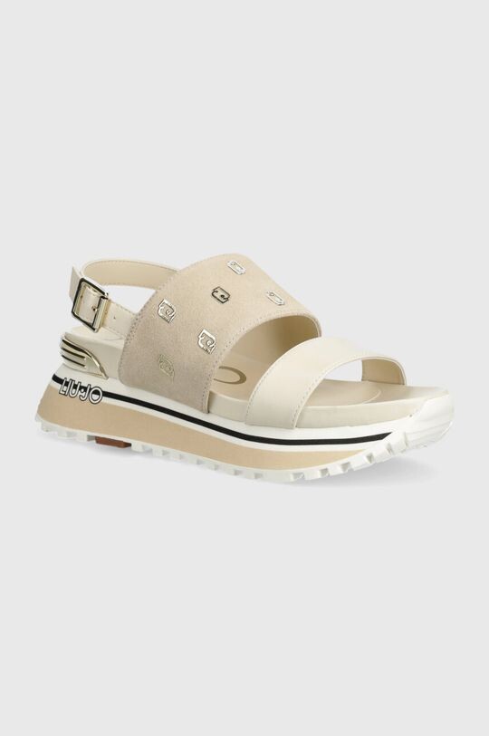 Босоножки LIU JO MAXI WONDER SANDAL 08 Liu Jo, бежевый кроссовки liu jo maxi wonder 57 liu jo белый