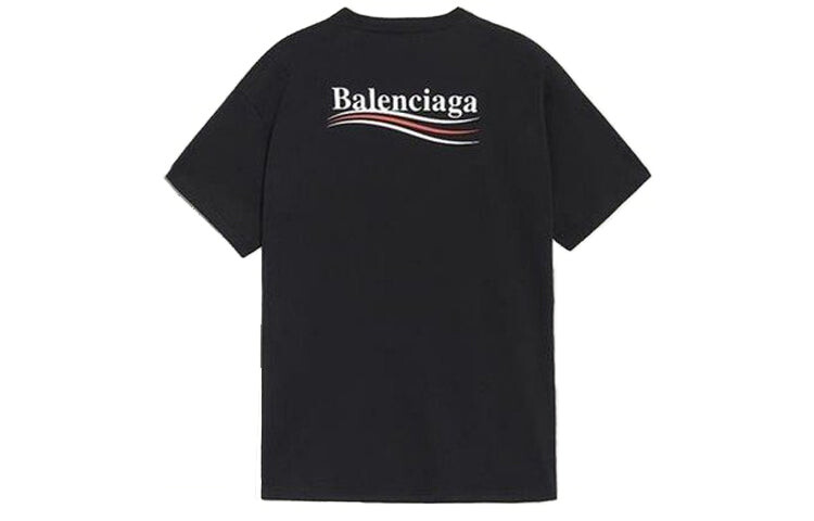 

Футболка мужская Balenciaga SS20 Logo с коротким рукавом, черный