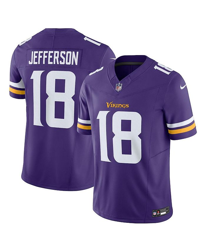 

Мужское джерси Justin Jefferson Purple Minnesota Vikings Vapor FUSE Limited Nike, фиолетовый