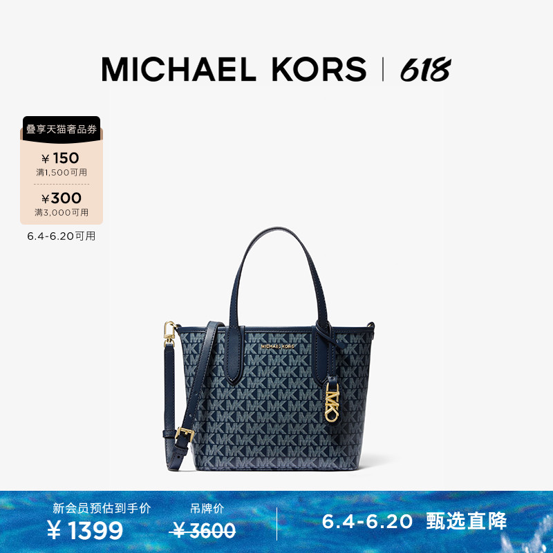 

Мини-сумка женская Michael Kors Eliza, темно-синий