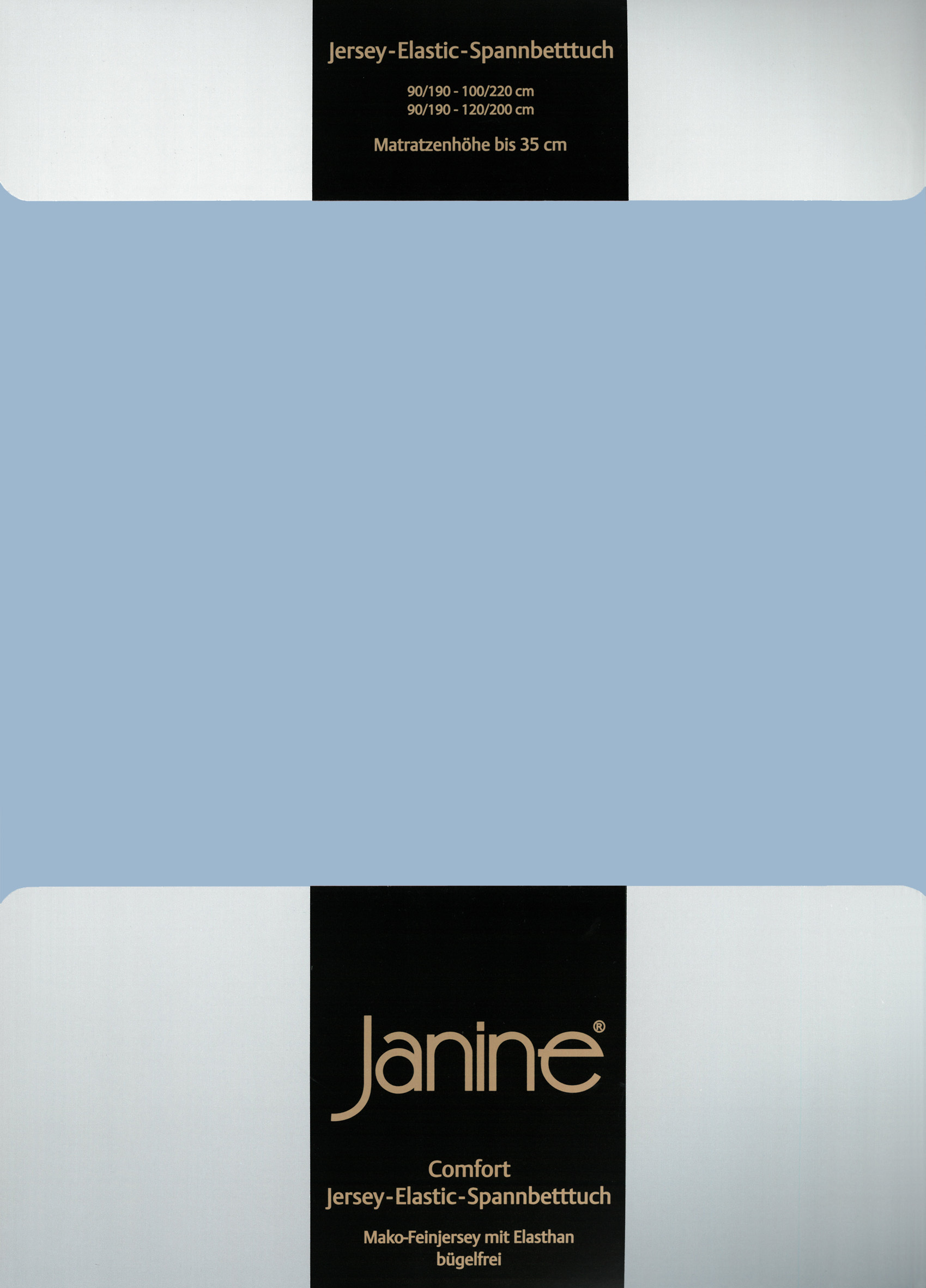Простыня Janine Elastic Jersey, цвет perlblau