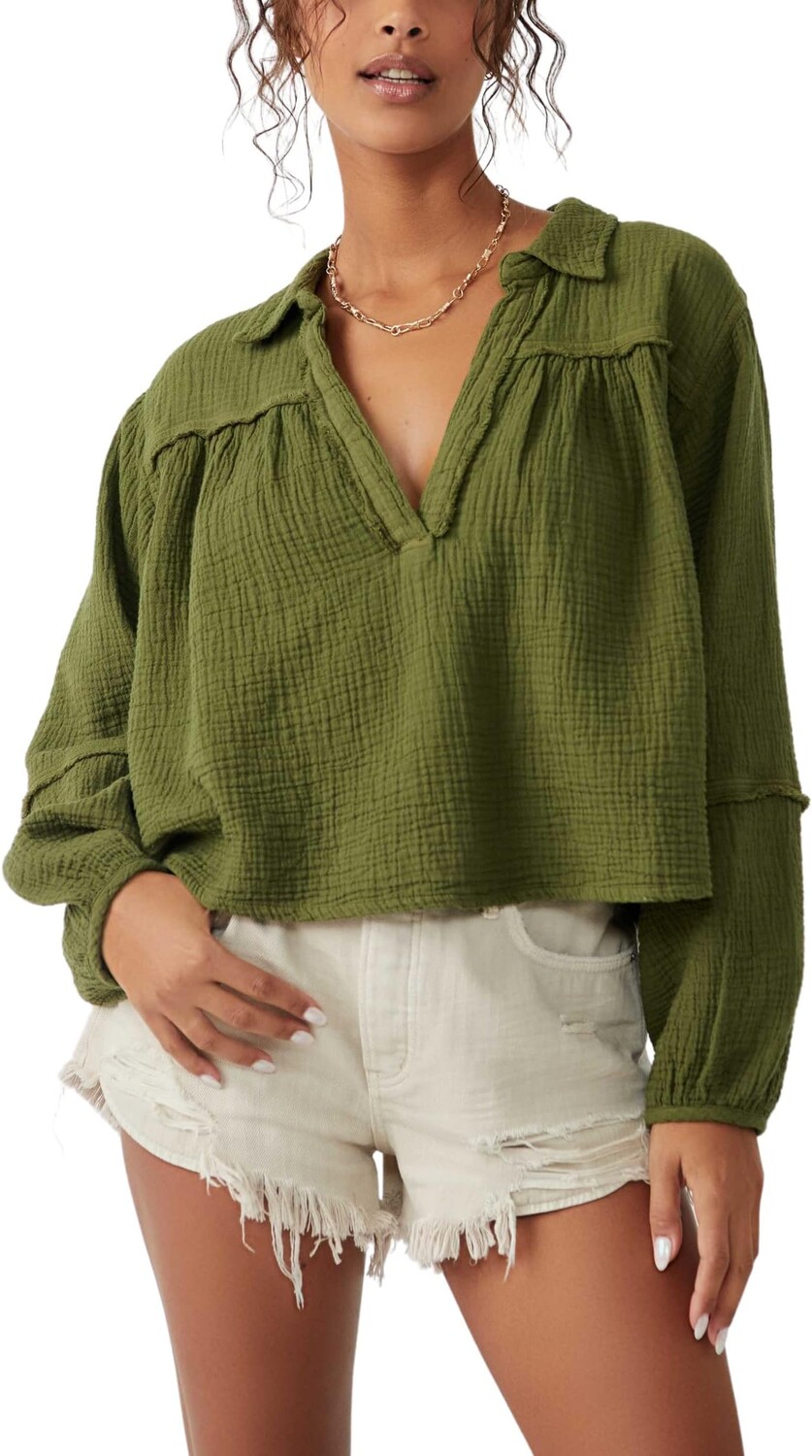 

Двойная ткань Юкка Free People, цвет Avocado Tree